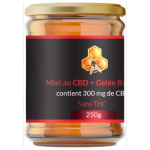 Miel au CBD & Gelée Royale 300mg CBD