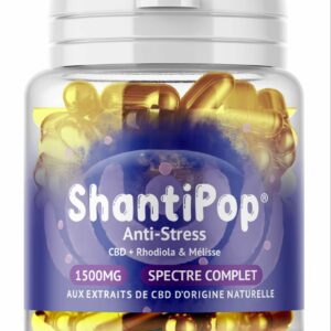 Gélules CBD liquides Anti-Stress : Rhodiola & Mélisse