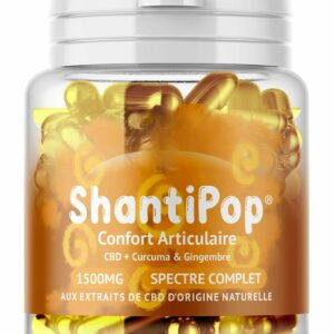 Gélules CBD liquides Confort articulaire – Curcuma & Gingembre