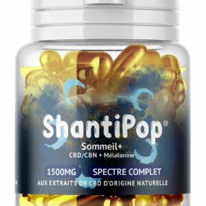 Gélules CBD CBN liquides Sommeil+ : Mélatonine & Ylang ylang