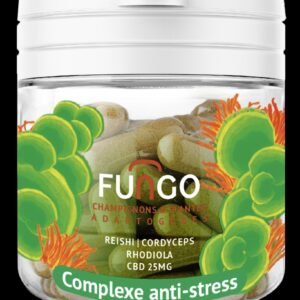 Gélules CBD – Complexe Antistress – Champignons et plantes adaptogènes