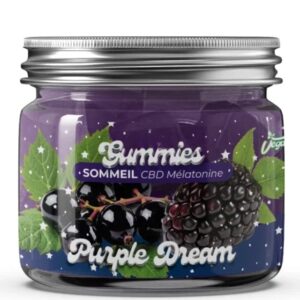 Gummies CBD Sommeil I Purple Dream I Cassis/Mûre – 20mg CBD & mélatonine – Sans THC – 30 gummies